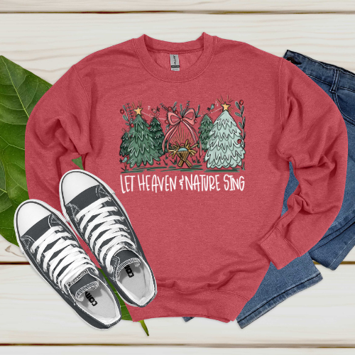 Let Heaven and Nature Sing (White Letters)