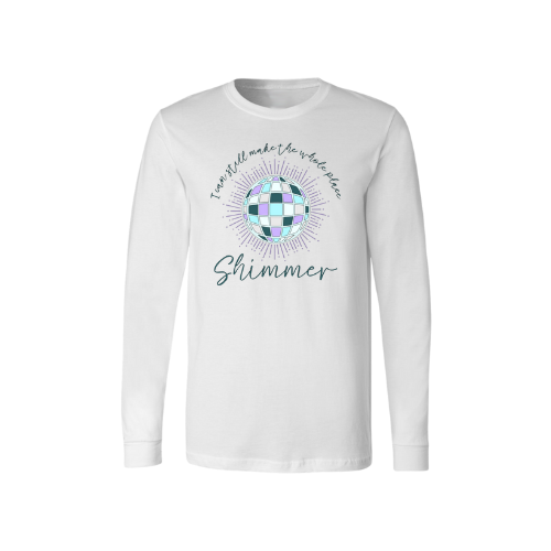 AS-I Can Make...Shimmer White Long Sleeve Tshirt-4