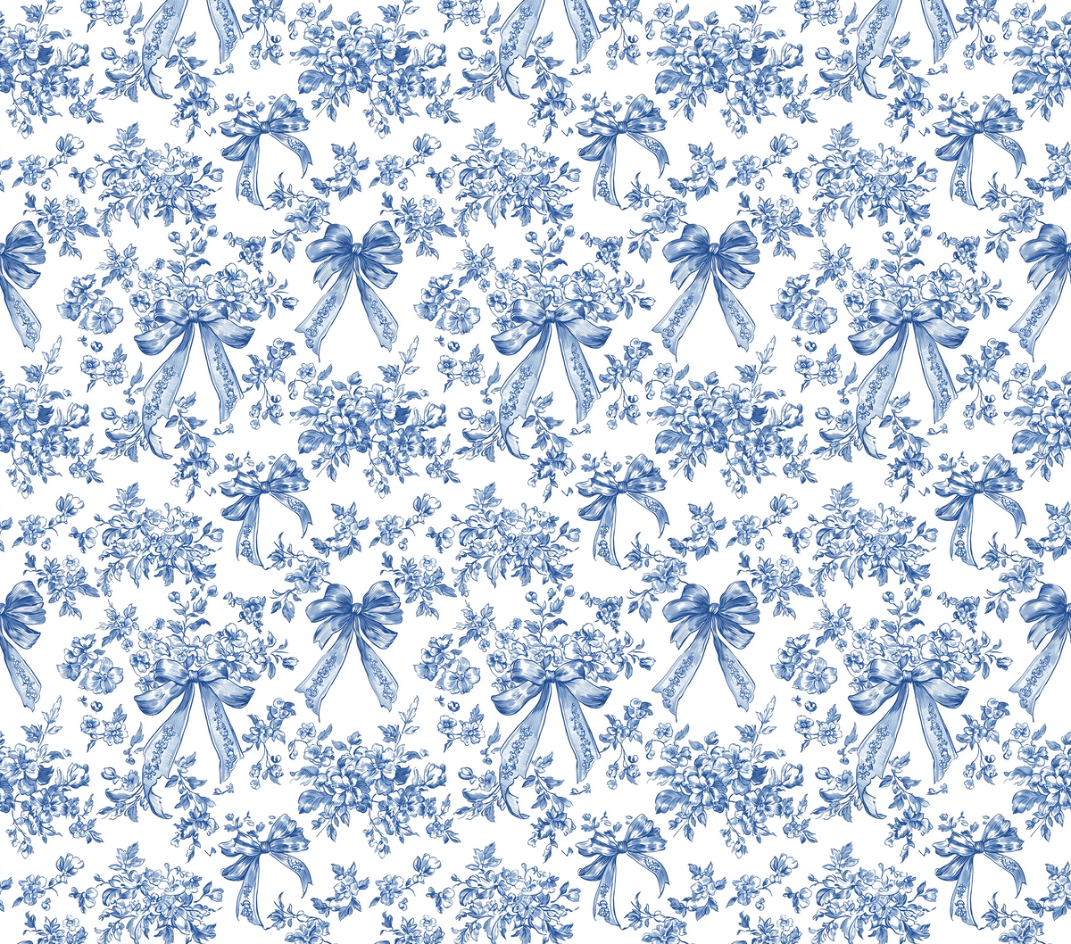 Blue Bows Ink Pen