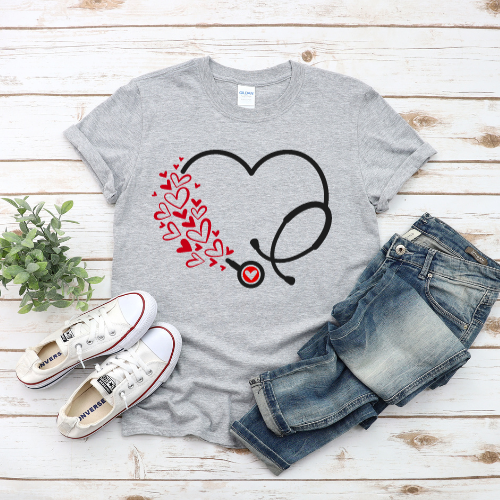 Stethoscope with Hearts