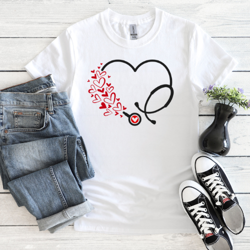 Stethoscope with Hearts