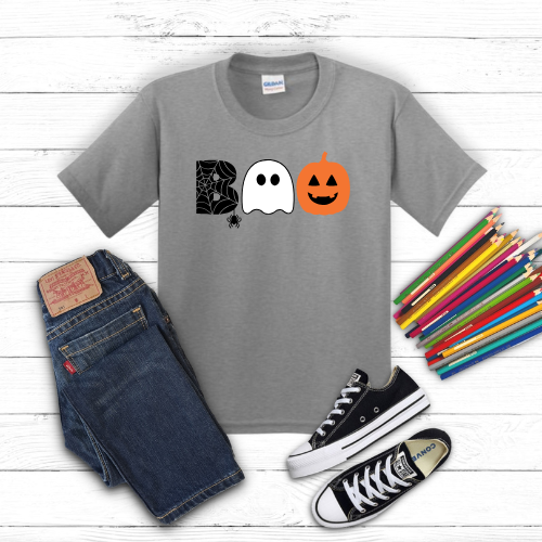 YXS - BOO Grey Tshirt