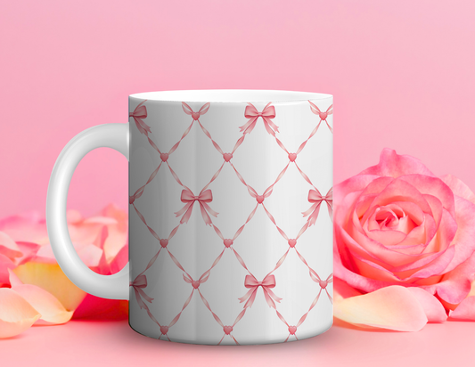 Pink Bows Large Mug
