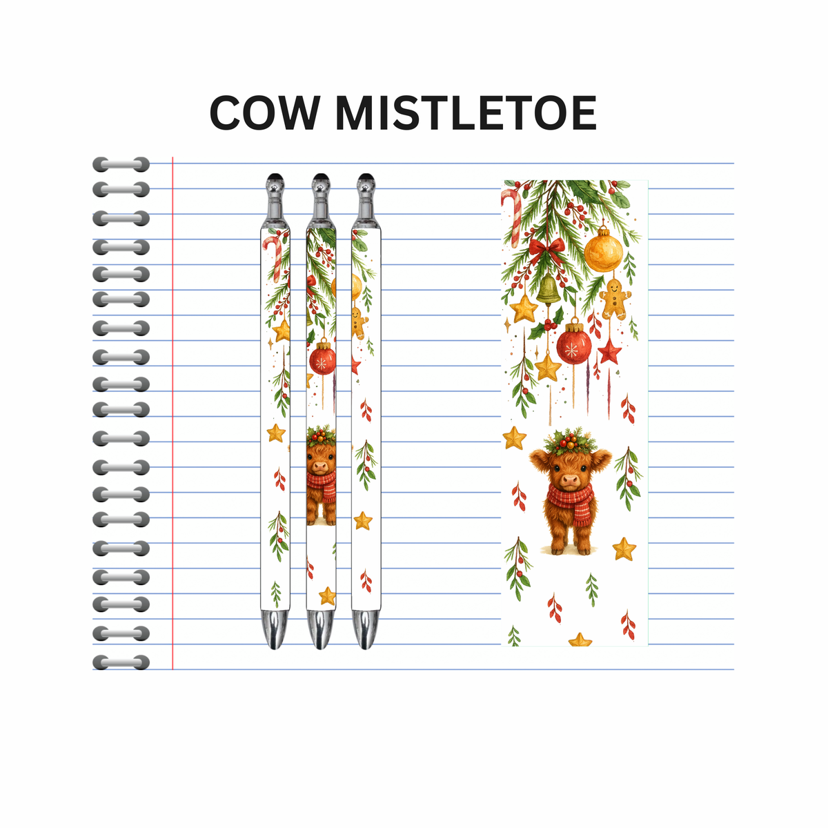Cow Mistletoe Ink Pen
