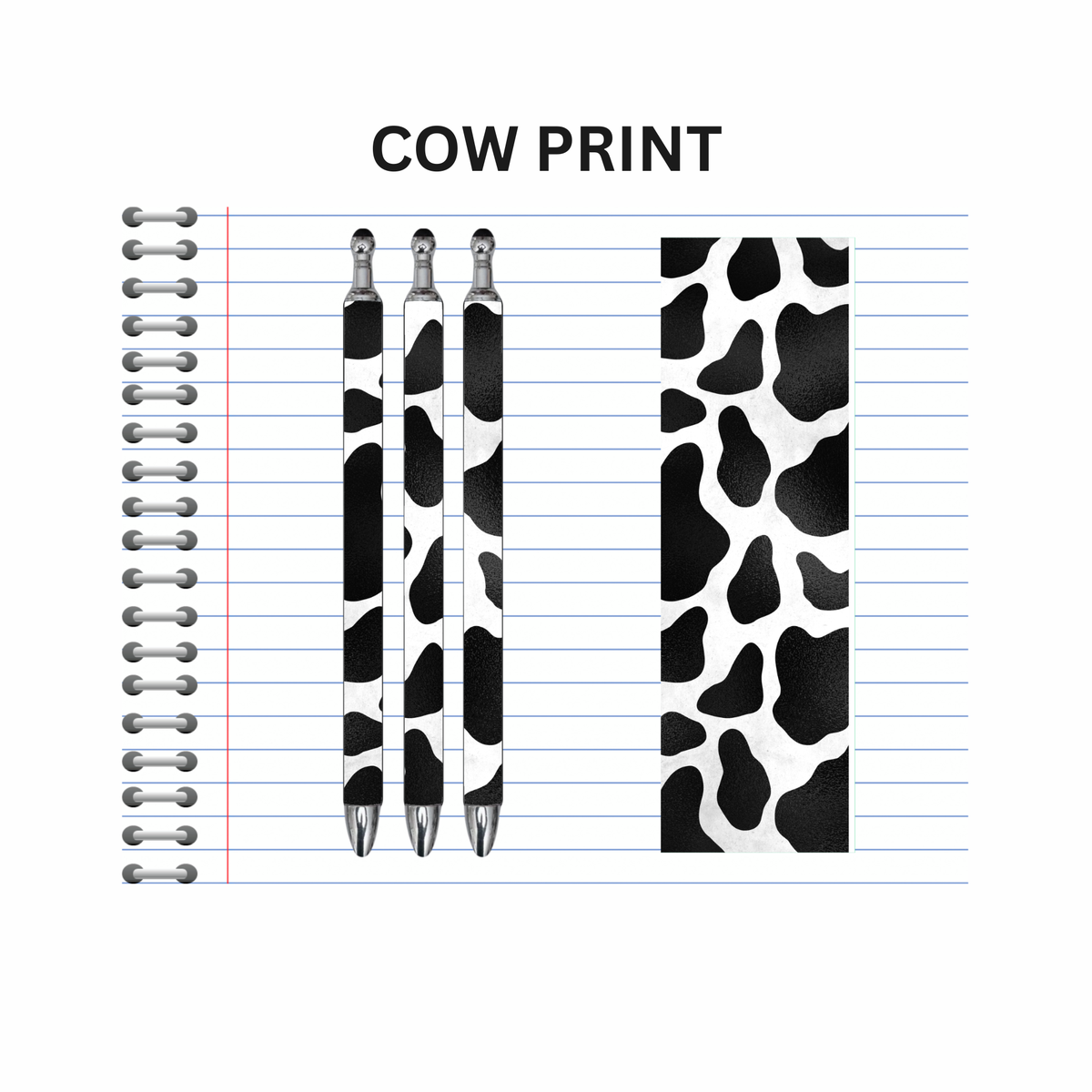 Cow Print Ink Pen