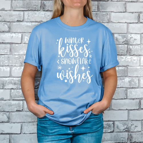 A2X-Winter Kisses Lt Blue Tshirt