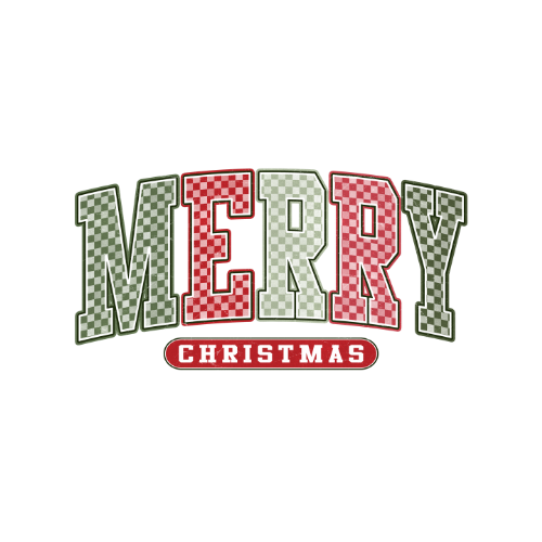 Checkered Merry Christmas