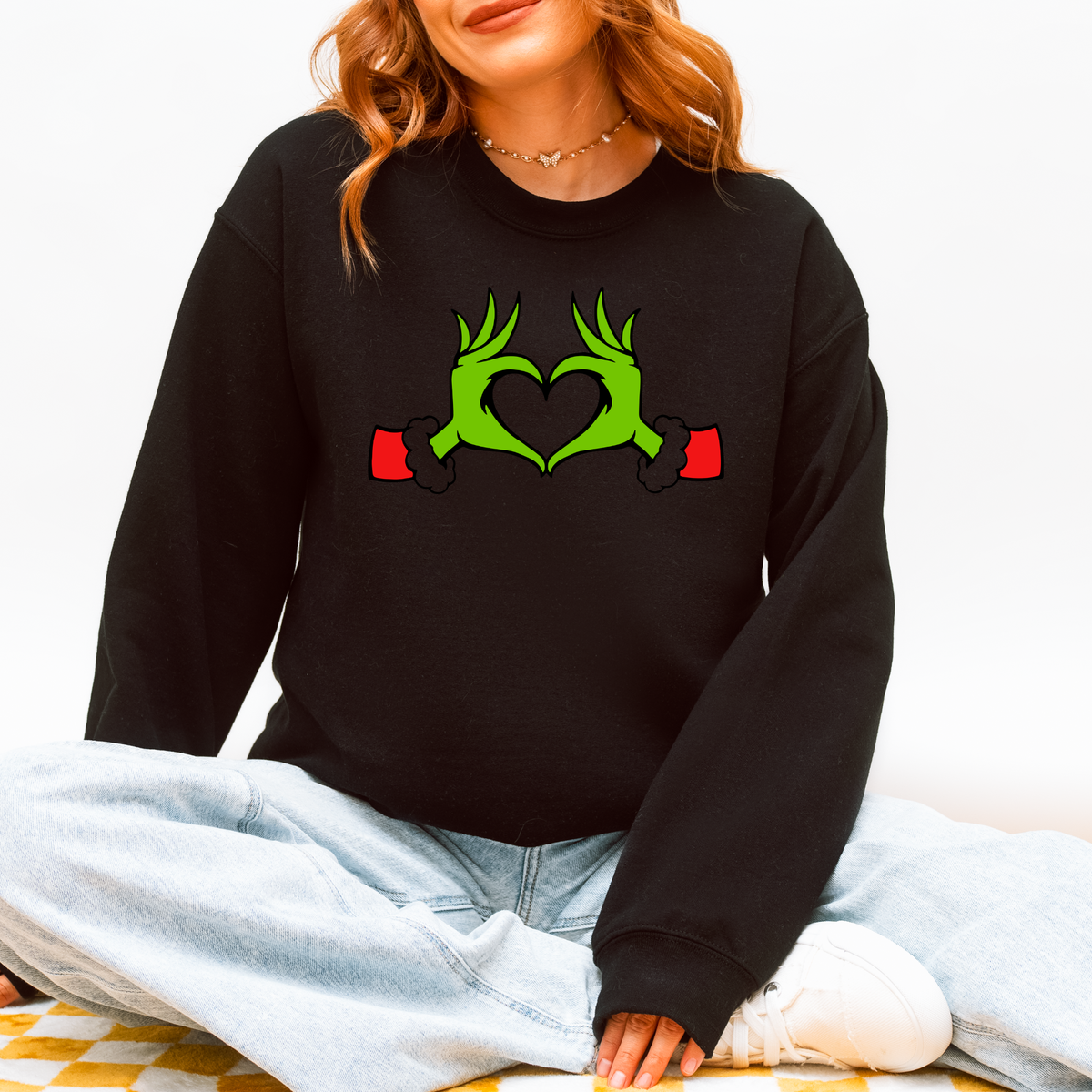 Grinch Heart Hands
