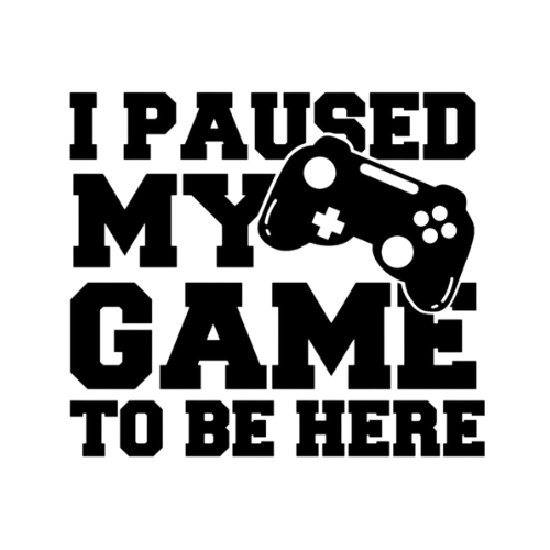 YS-I Paused My Game Grey Tshirt