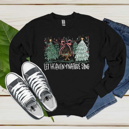 Let Heaven and Nature Sing (White Letters)