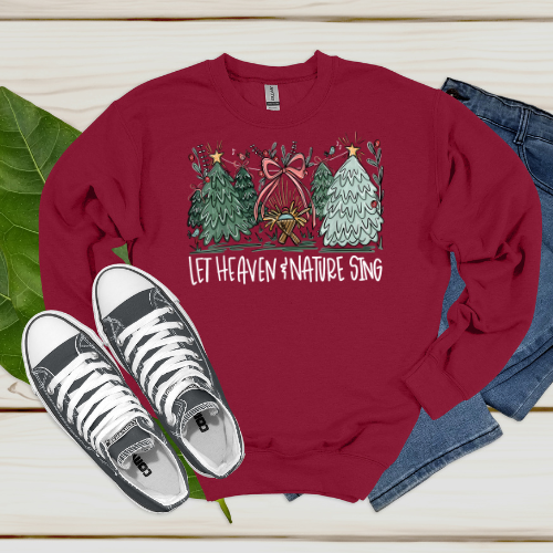 Let Heaven and Nature Sing (White Letters)