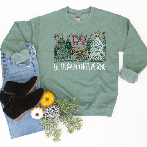 Let Heaven and Nature Sing (White Letters)