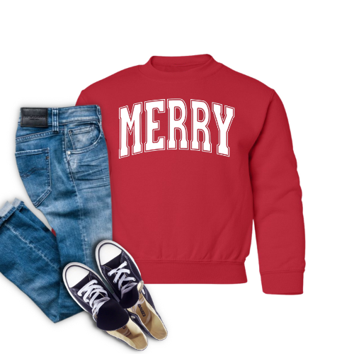 YS-MERRY Red Sweatshirt