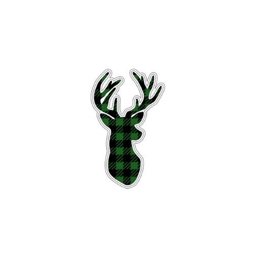 3T - Green Plaid Buck Black Tshirt