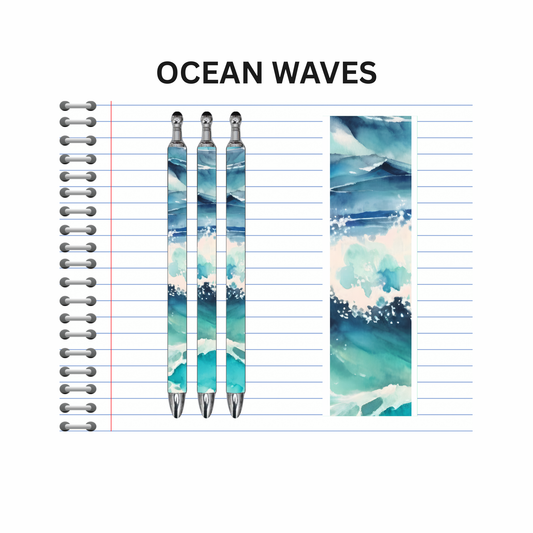 Ocean Waves Ink Pen