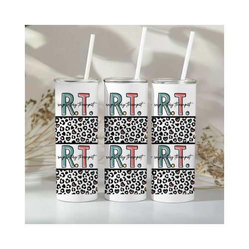 RT Leopard Tumbler - 20oz Skinny