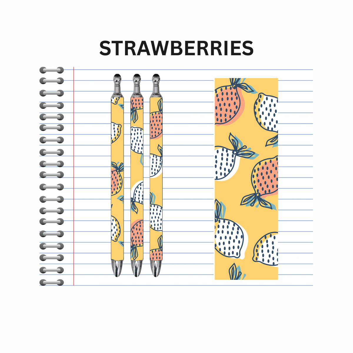 Strawberries Ink Pen