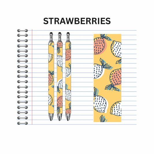 Strawberries Ink Pen