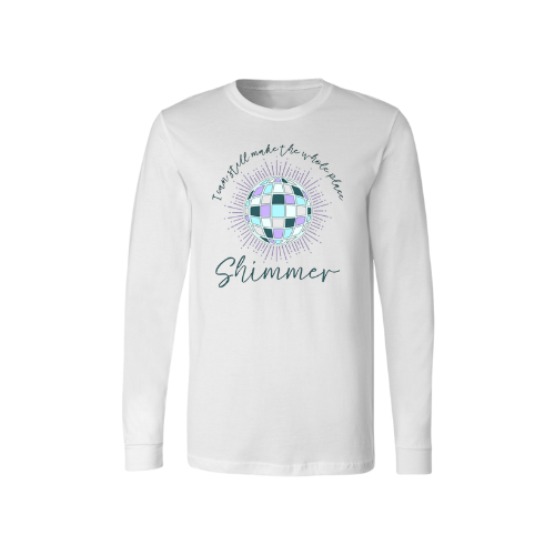 AS-I Can Make...Shimmer White Long Sleeve Tshirt