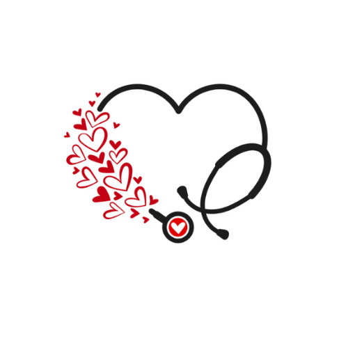 Stethoscope with Hearts