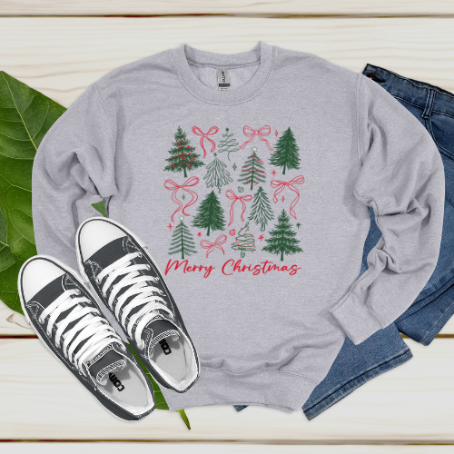 Merry Christmas Bows & Trees