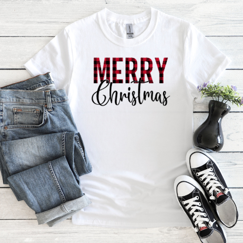 Merry Christmas - Buffalo Plaid