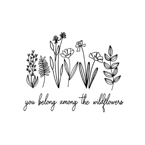 AL-You Belong Among the Wildflowers Lilac Tshirt