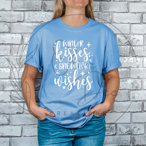 Winter Kisses Snowflake Wishes