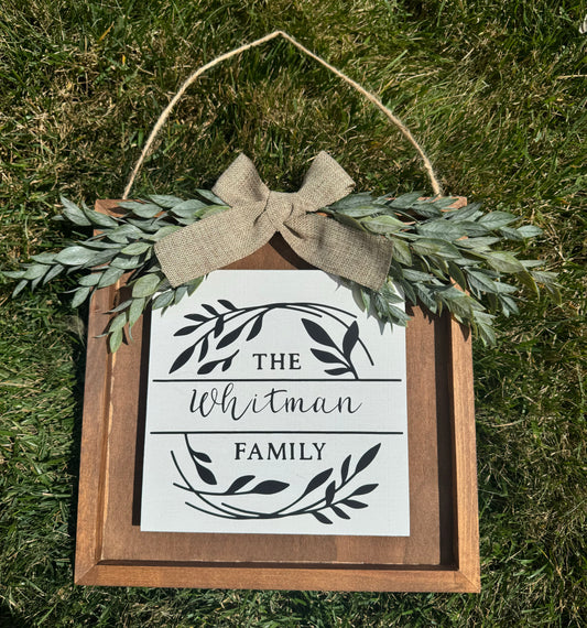 Family Name Sign